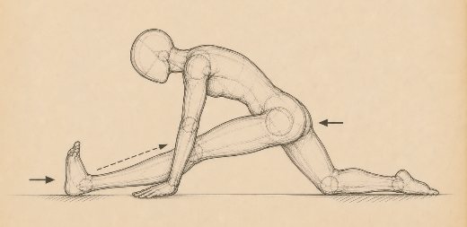 Meia Hanumānāsana