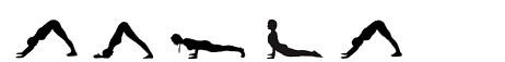 Diagrama pictográfico do Dolphin Vinyasa